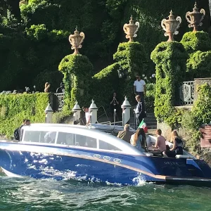 Floating dinner on Lake Como